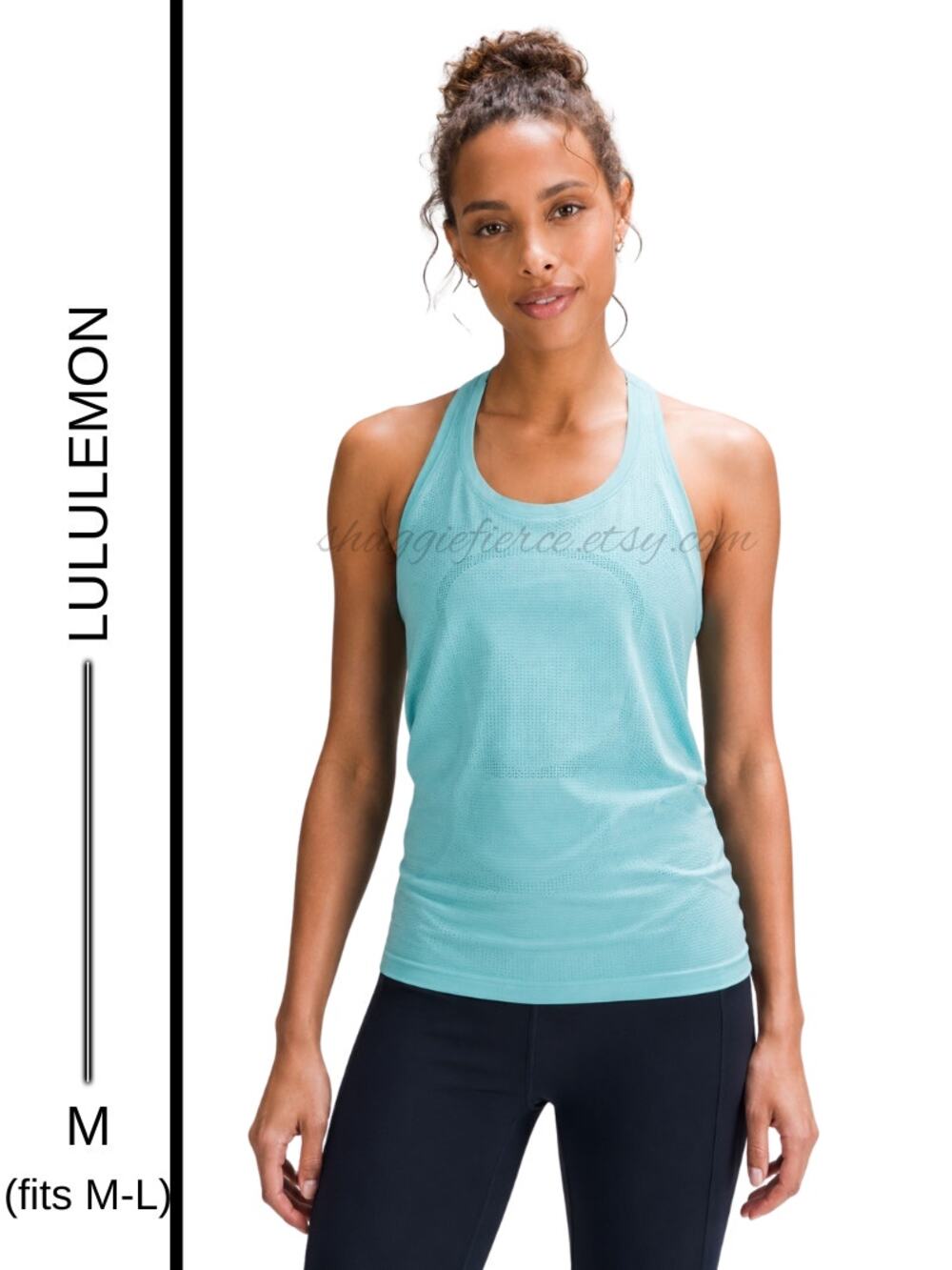 MSRP: $68 | ✨ Size M Lululemon Swiftly Tech Racerback Tank 2.0 Light Blue Mesh✨